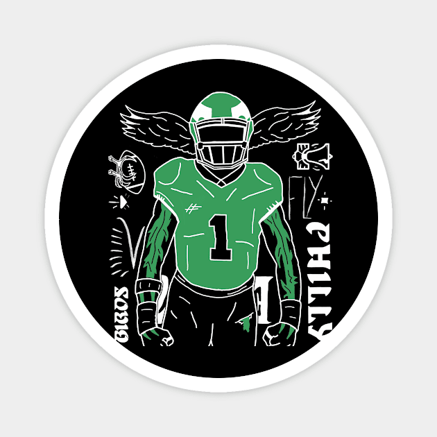 Go Birds Philly Football Magnet by Rezolutioner